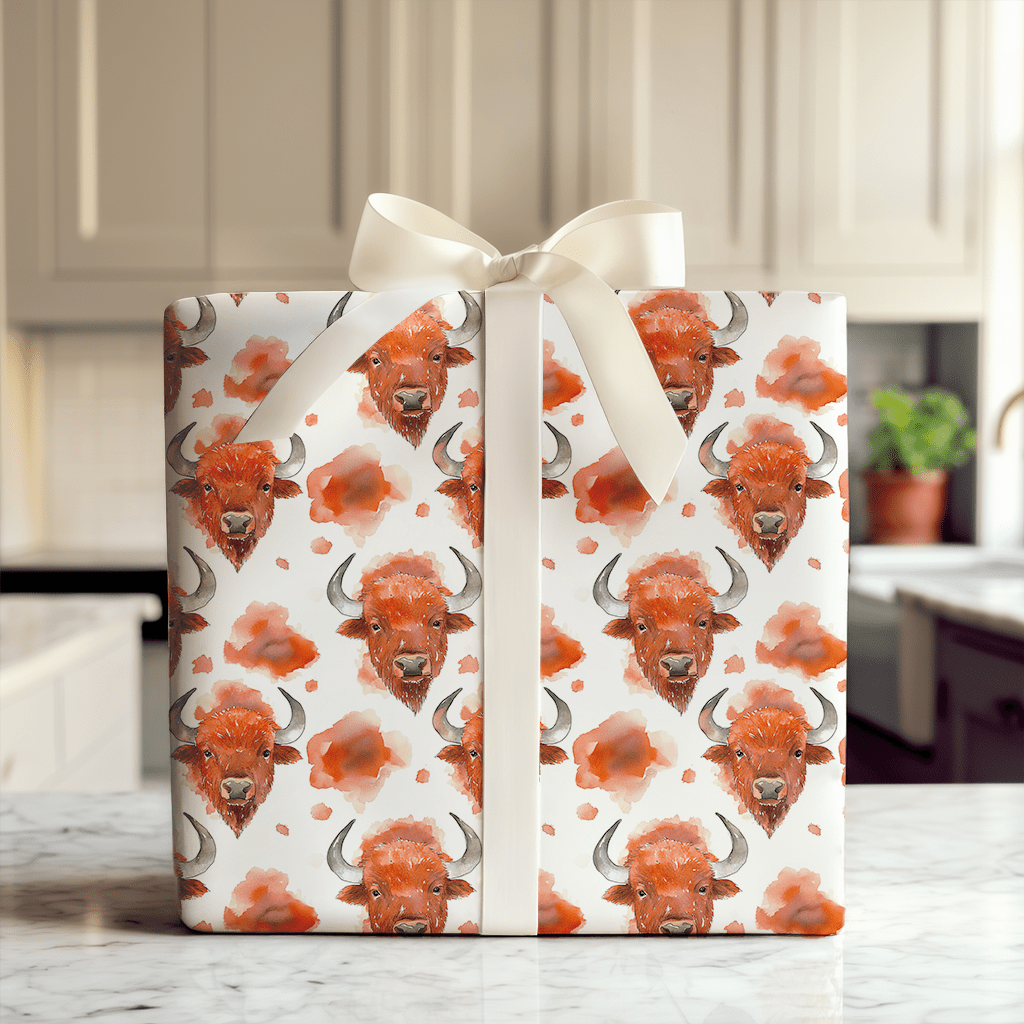 Buffalo Rose - Wrapping Paper - Aspen & Arlo