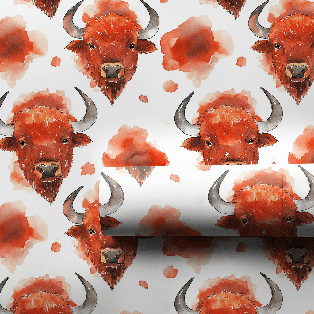 Buffalo Rose - Wrapping Paper - Aspen & Arlo