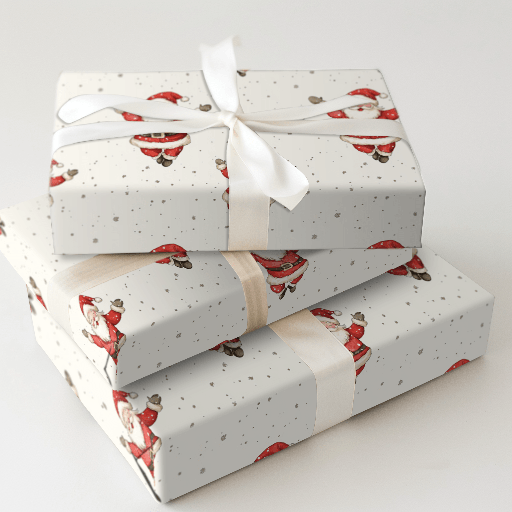 North Pole Grin - Wrapping Paper - Aspen & Arlo