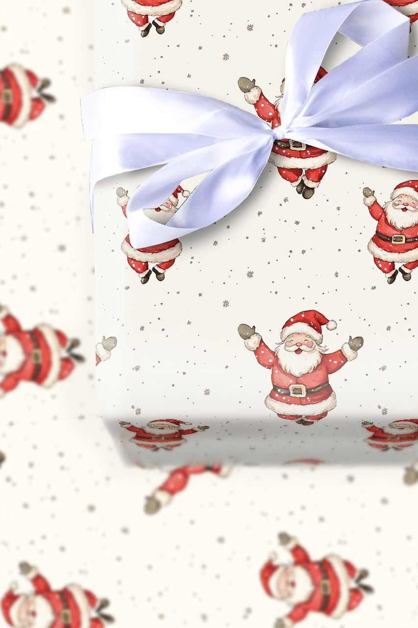 North Pole Grin - Wrapping Paper - Aspen & Arlo