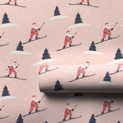 Slalom Sleigh Ride - Wrapping Paper - Aspen & Arlo