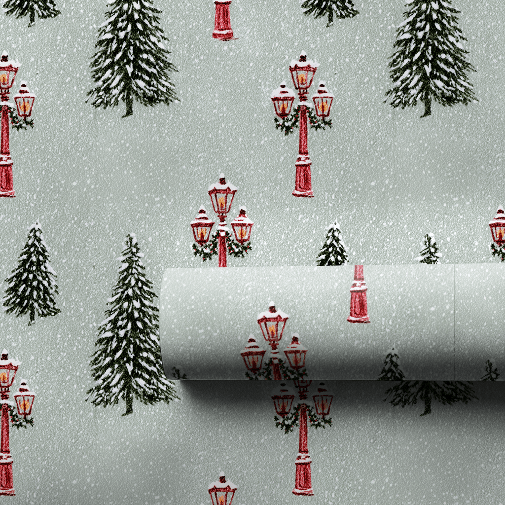 Winter in Central Park - Wrapping Paper - Aspen & Arlo