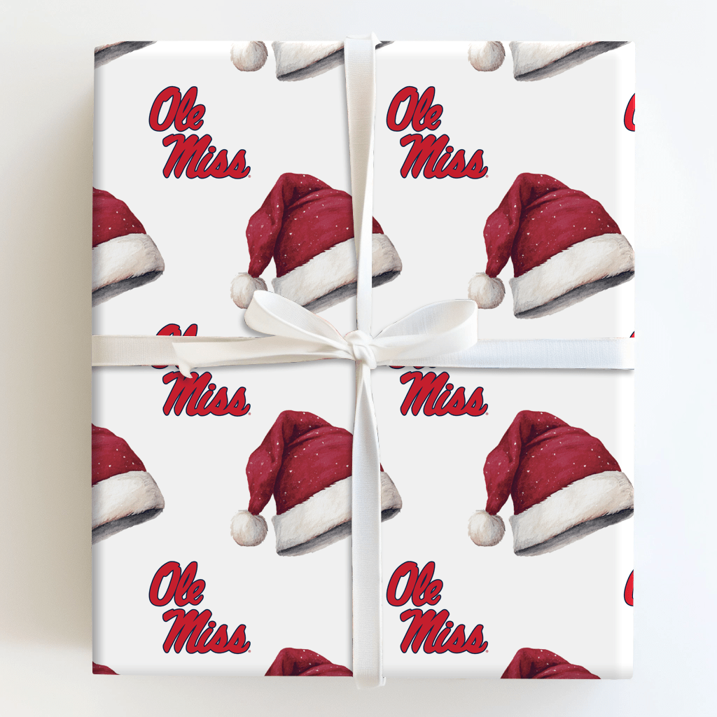 Ole Miss Jolly Hat - Wrapping Paper - Aspen & Arlo