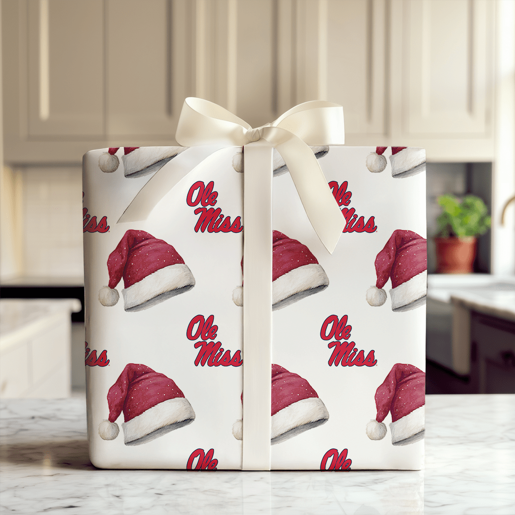 Ole Miss Jolly Hat - Wrapping Paper - Aspen & Arlo