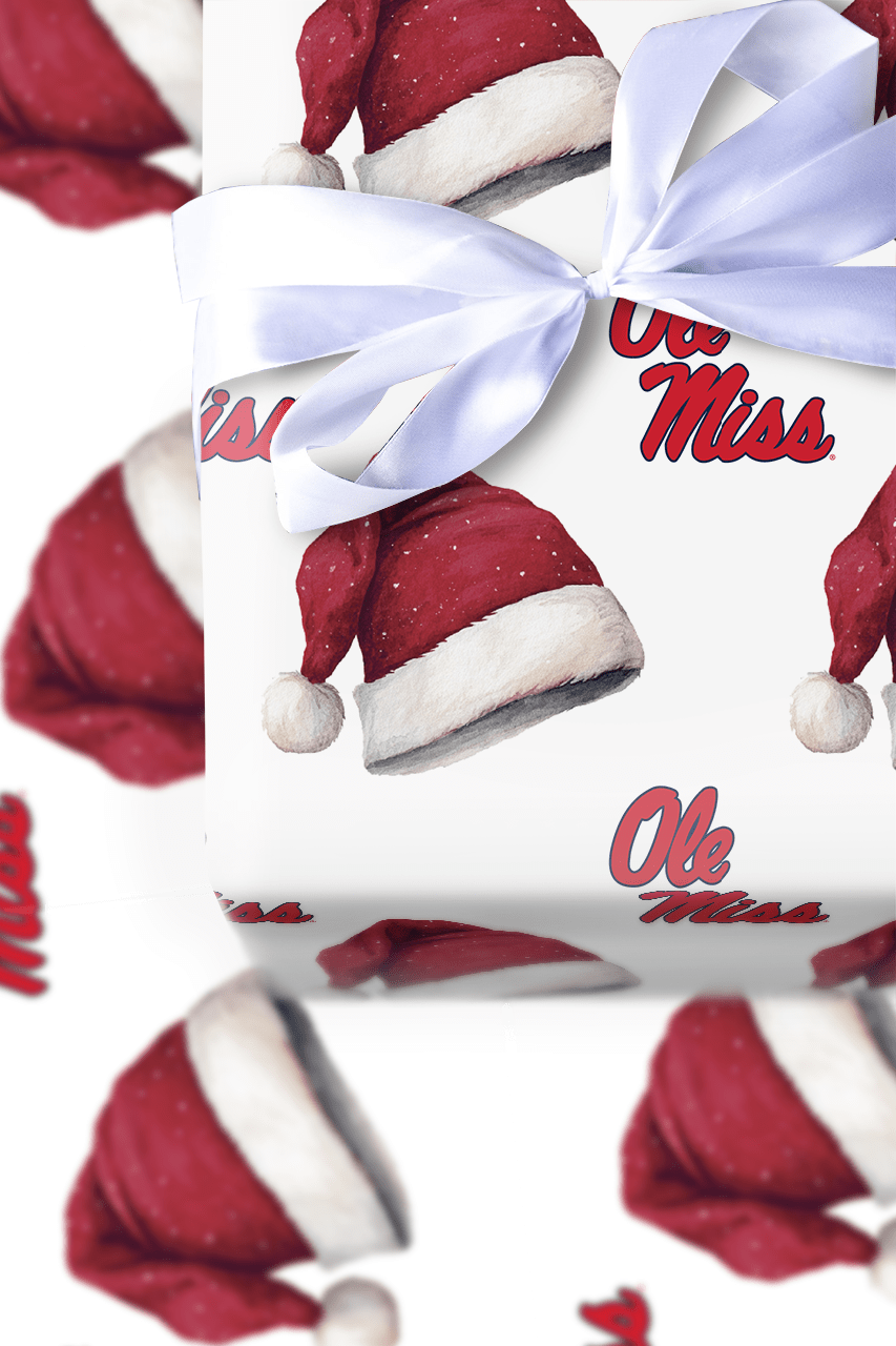 Ole Miss Jolly Hat - Wrapping Paper - Aspen & Arlo
