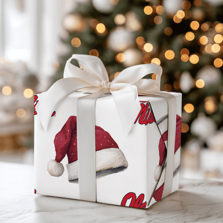 Ole Miss Jolly Hat - Wrapping Paper - Aspen & Arlo