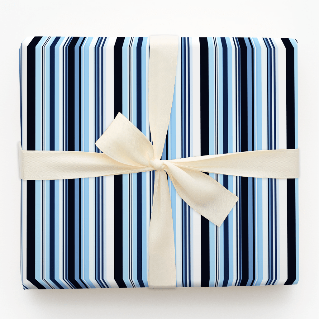 Blue and Black - Wrapping Paper - Aspen & Arlo