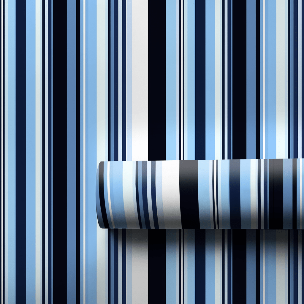 Blue and Black - Wrapping Paper - Aspen & Arlo