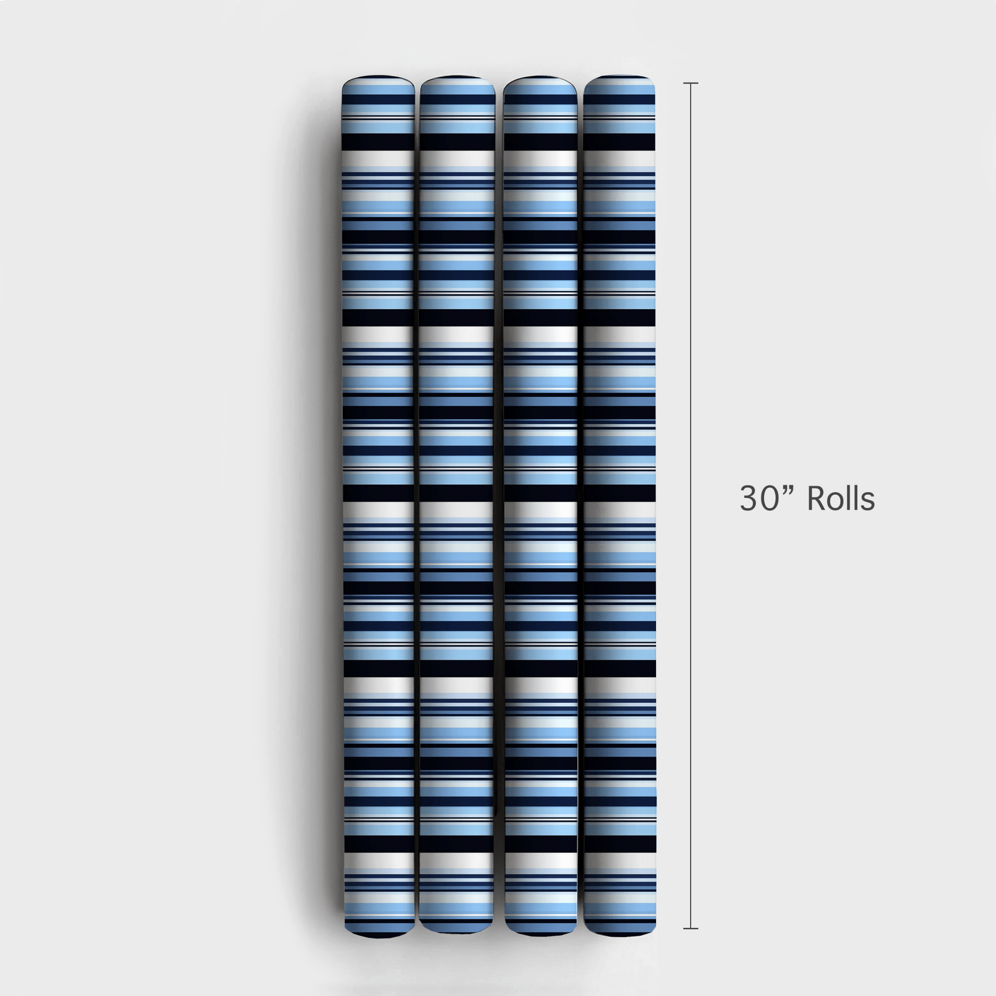 Blue and Black - Wrapping Paper - Aspen & Arlo
