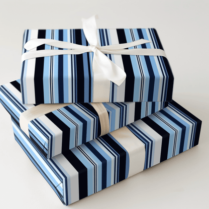 Blue and Black - Wrapping Paper - Aspen & Arlo