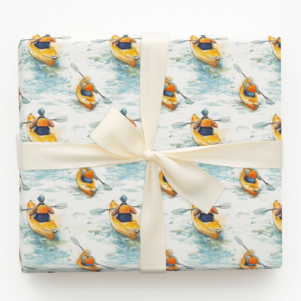 Kayak with Dad - Wrapping Paper - Aspen & Arlo