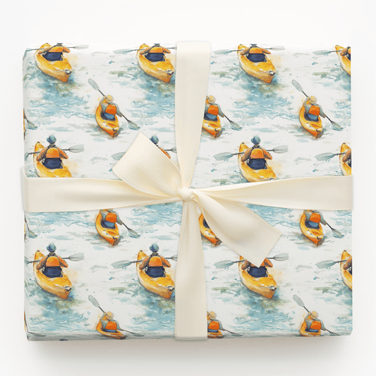 Kayak with Dad - Wrapping Paper - Aspen & Arlo