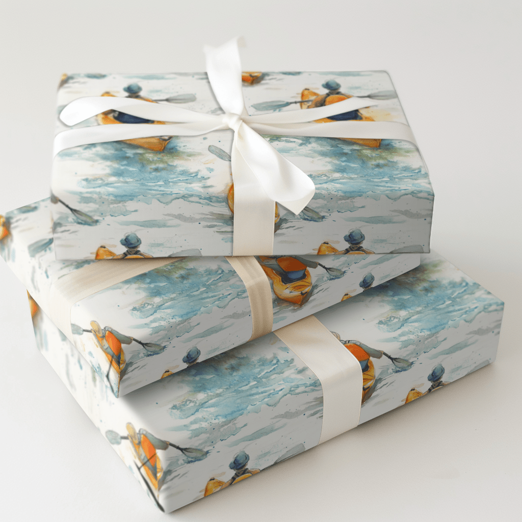 Kayak with Dad - Wrapping Paper - Aspen & Arlo