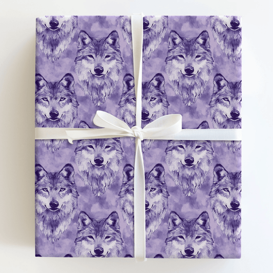 Purple Moon - Wrapping Paper - Aspen & Arlo