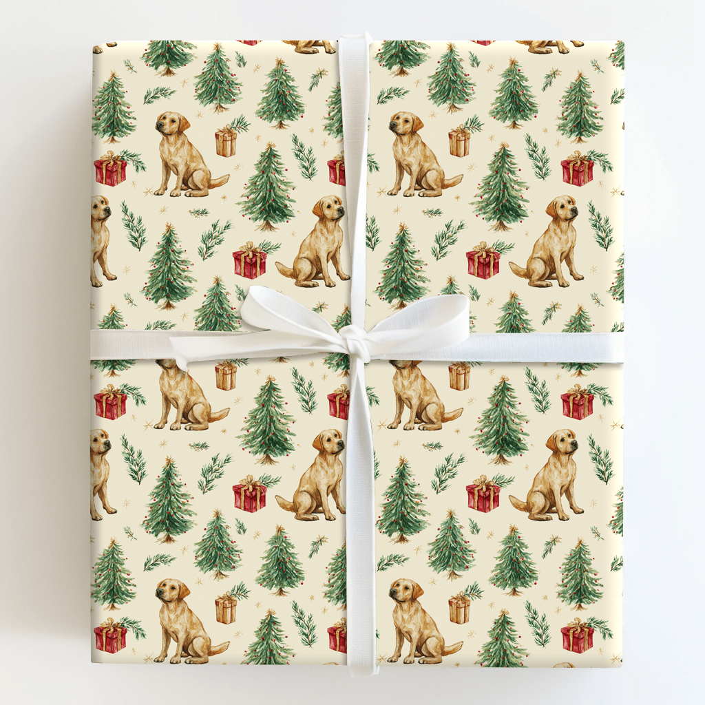 Retriever My Sleigh - Wrapping Paper - Aspen & Arlo