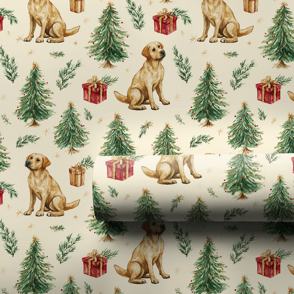 Retriever My Sleigh - Wrapping Paper - Aspen & Arlo
