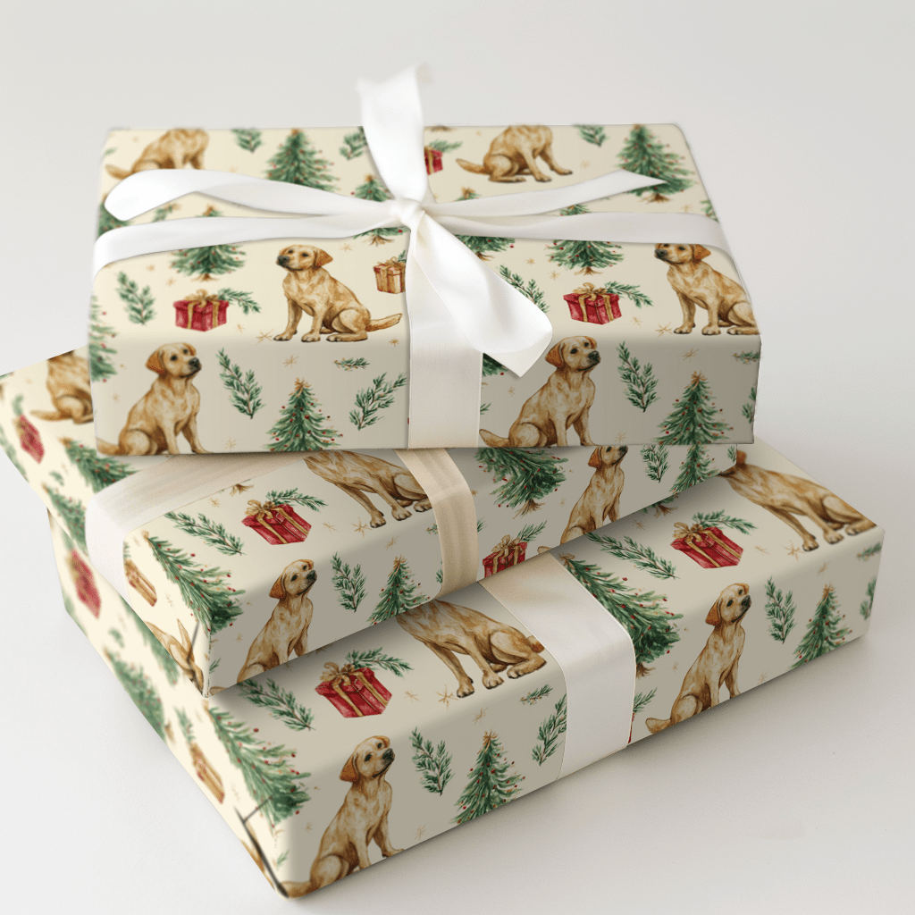 Retriever My Sleigh - Wrapping Paper - Aspen & Arlo
