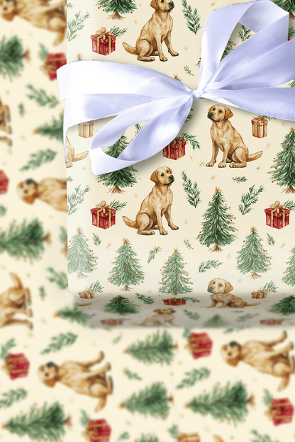 Retriever My Sleigh - Wrapping Paper - Aspen & Arlo