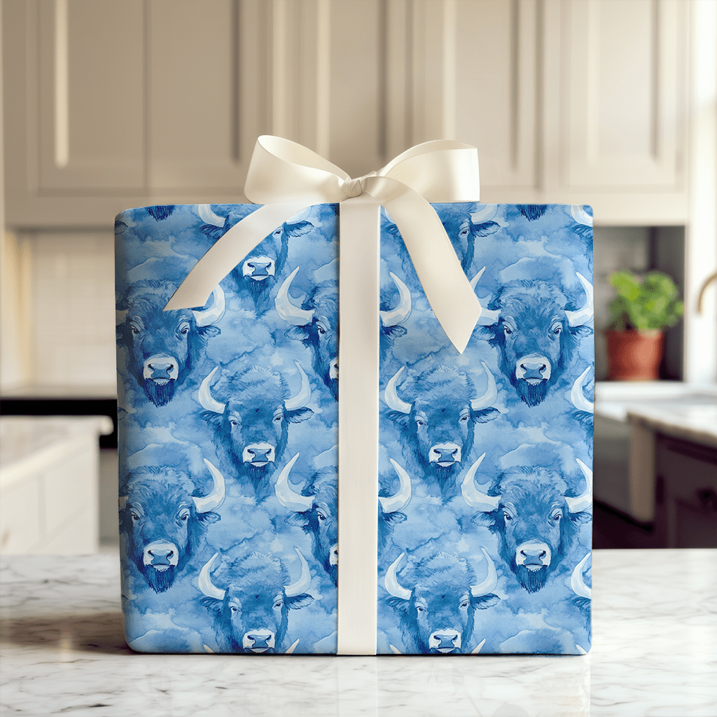 Buffalo Blue - Wrapping Paper - Aspen & Arlo