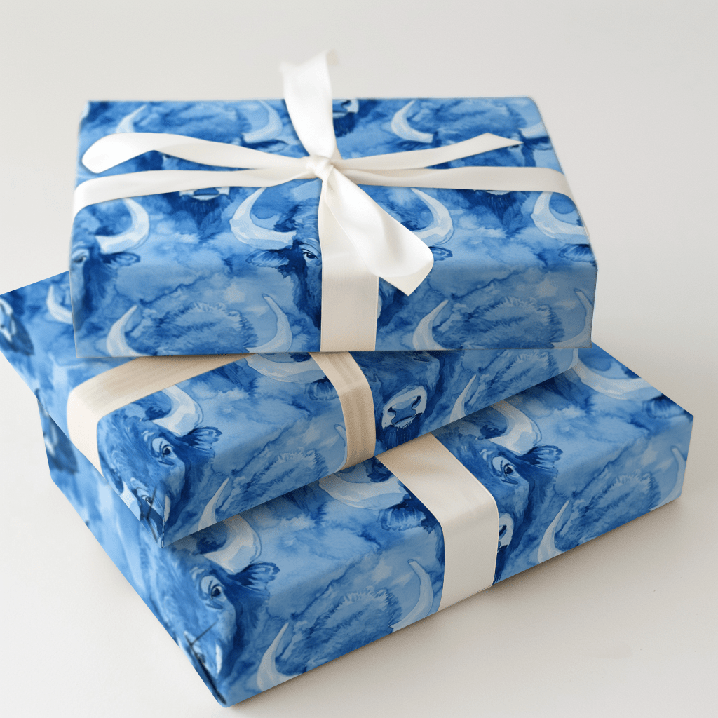 Buffalo Blue - Wrapping Paper - Aspen & Arlo