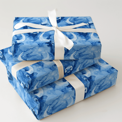 Buffalo Blue - Wrapping Paper - Aspen & Arlo