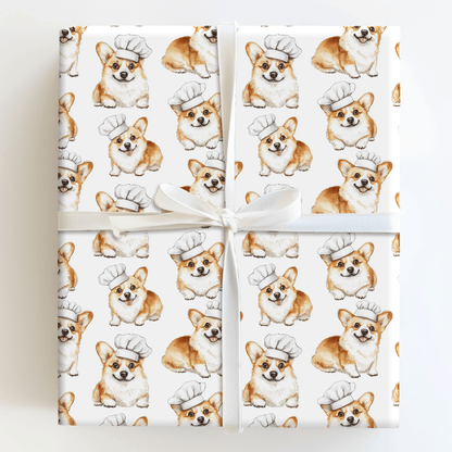 Cooking with the Corgi - Wrapping Paper - Aspen & Arlo