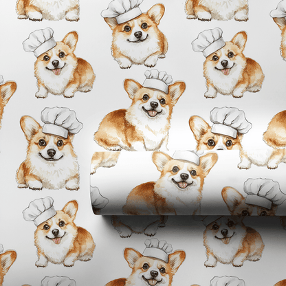 Cooking with the Corgi - Wrapping Paper - Aspen & Arlo