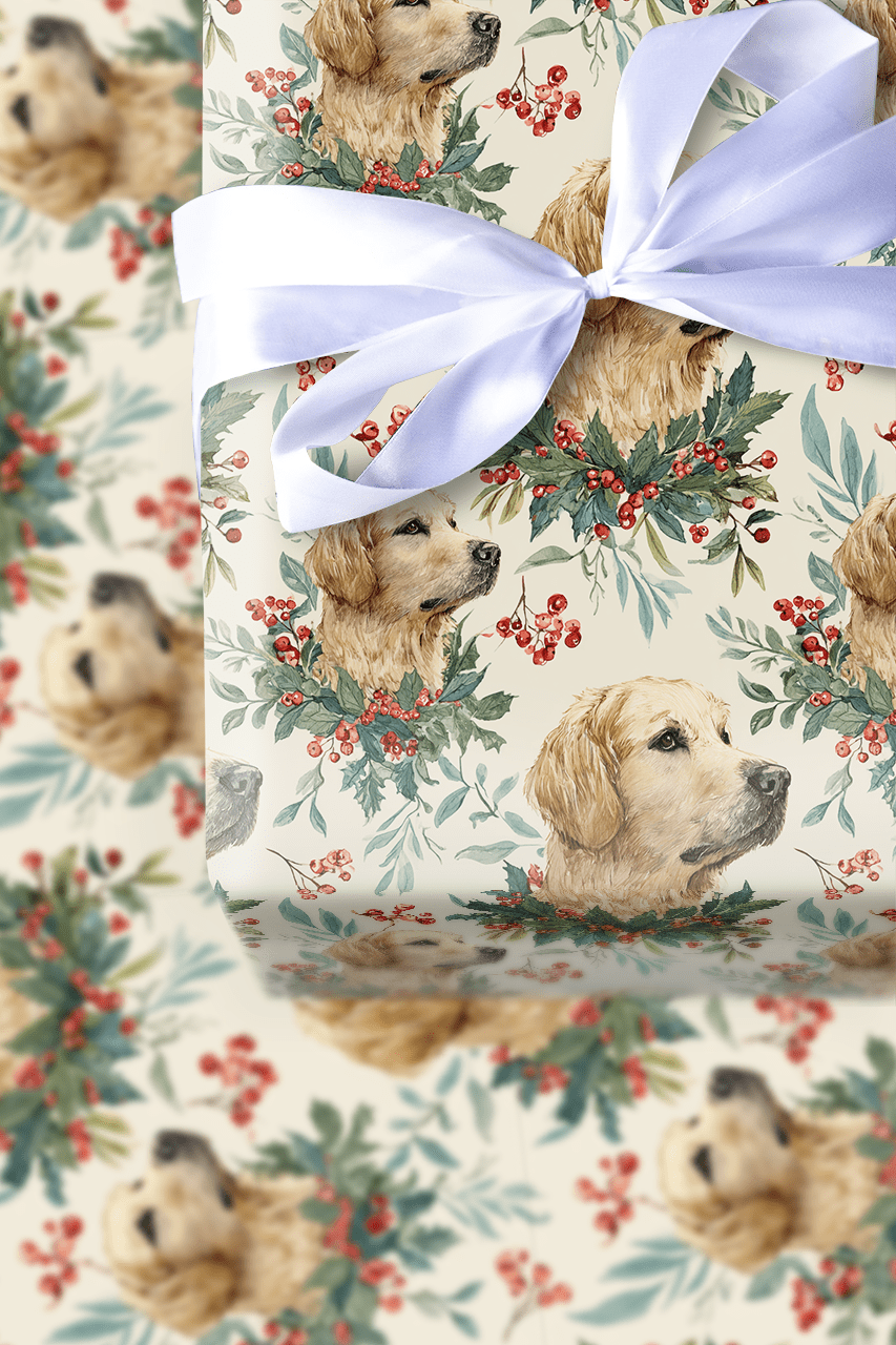 Ring Around the Lab - Wrapping Paper - Aspen & Arlo