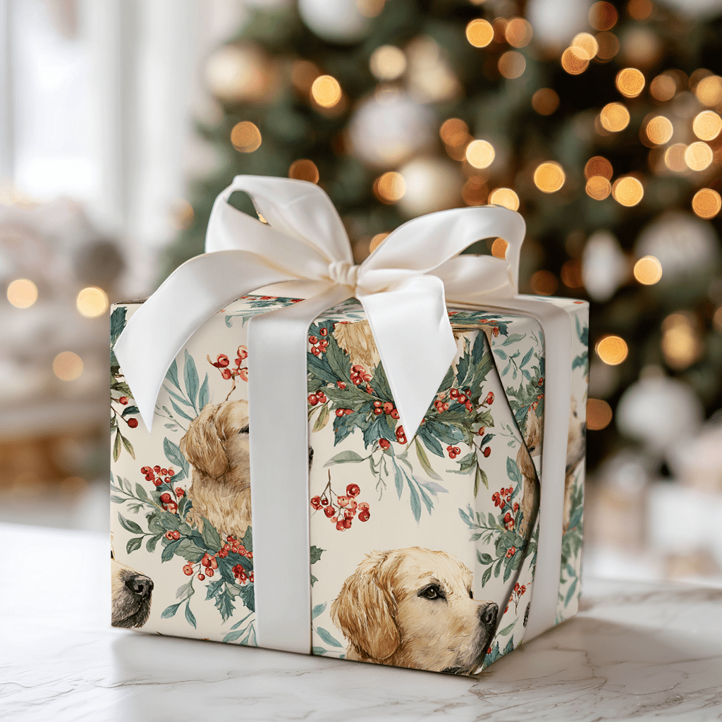 Ring Around the Lab - Wrapping Paper - Aspen & Arlo