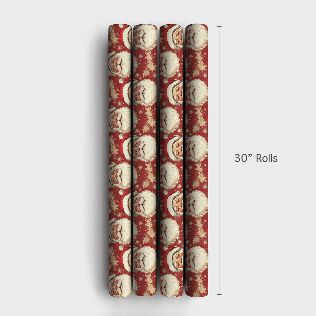 Sleepy Santa - Wrapping Paper - Aspen & Arlo