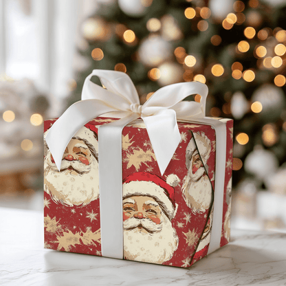 Sleepy Santa - Wrapping Paper - Aspen & Arlo