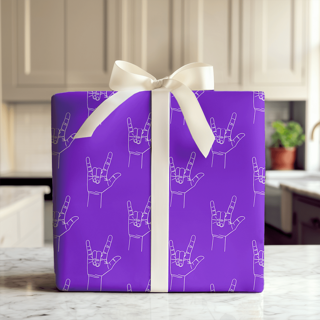 Love is Violet - Wrapping Paper - Aspen & Arlo