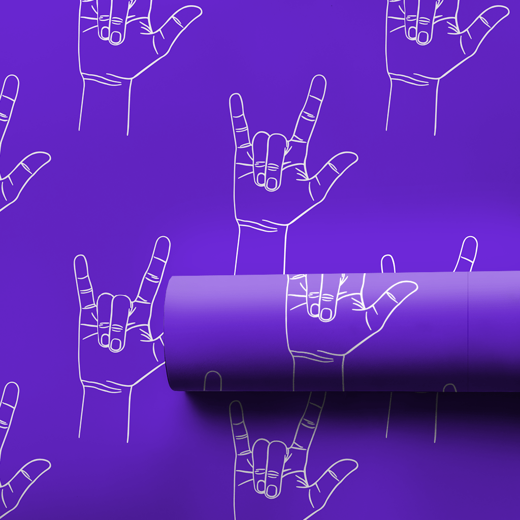 Love is Violet - Wrapping Paper - Aspen & Arlo