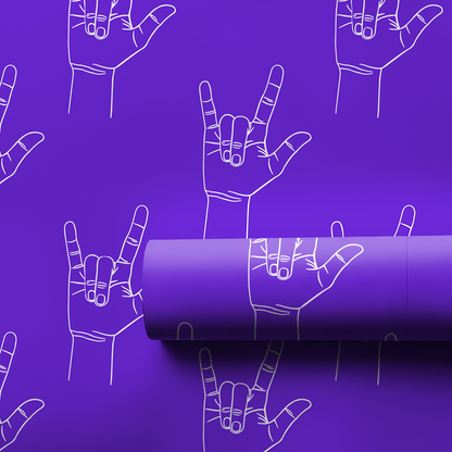 Love is Violet - Wrapping Paper - Aspen & Arlo