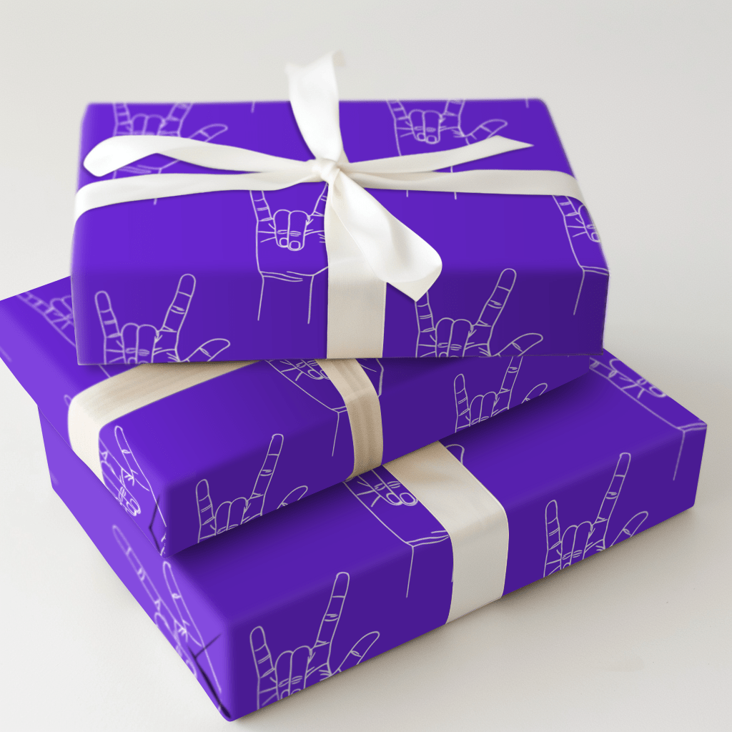 Love is Violet - Wrapping Paper - Aspen & Arlo