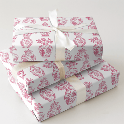 Pink Chinoiserie - Wrapping Paper - Aspen & Arlo