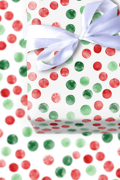 Christmas Dots - Wrapping Paper - Aspen & Arlo