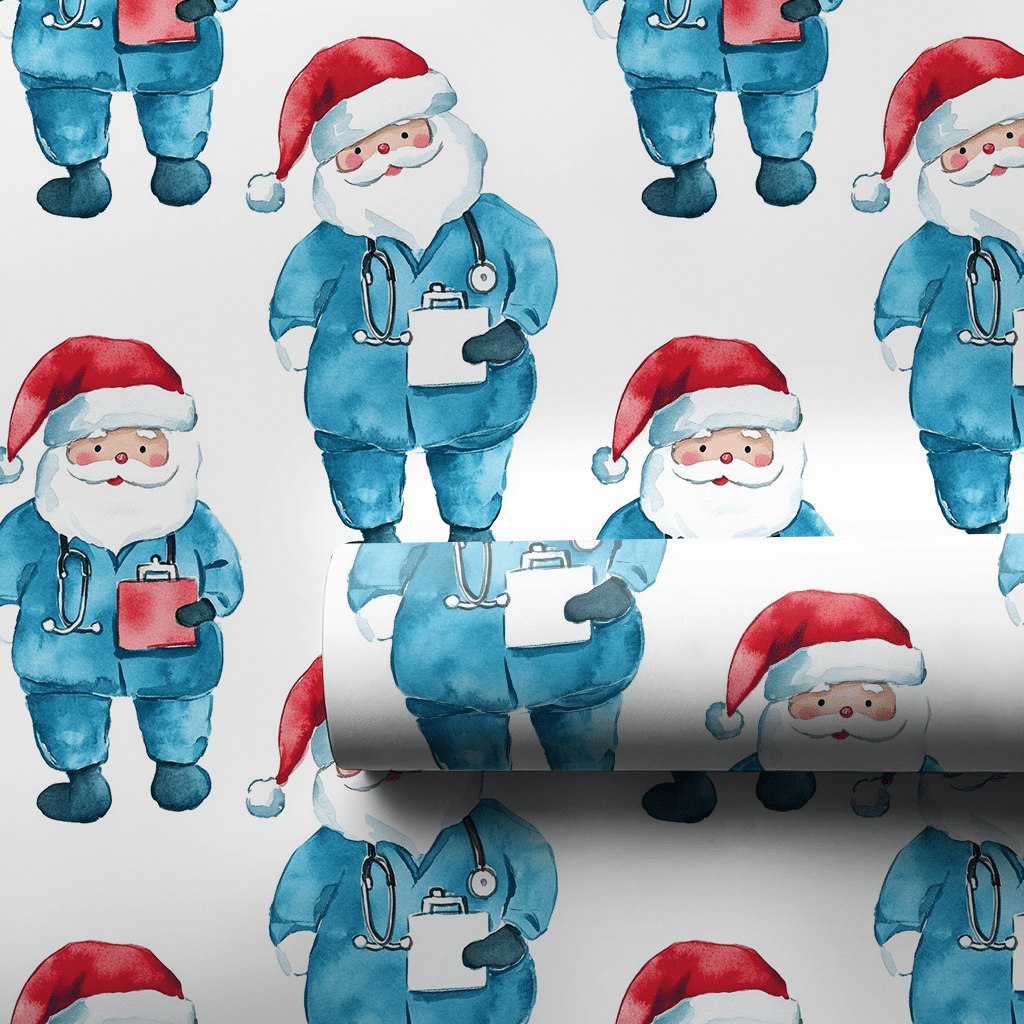 St. Nick's Quick Fix - Wrapping Paper - Aspen & Arlo