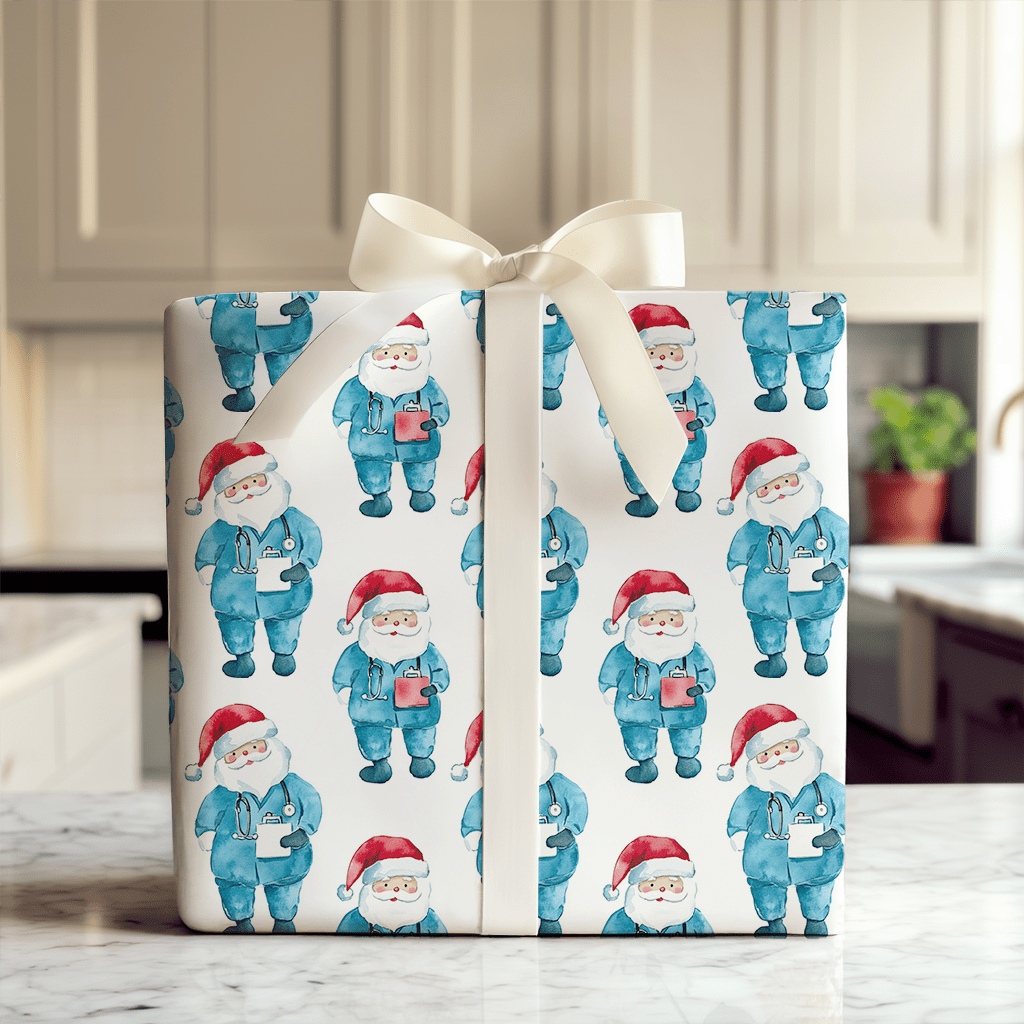 St. Nick's Quick Fix - Wrapping Paper - Aspen & Arlo
