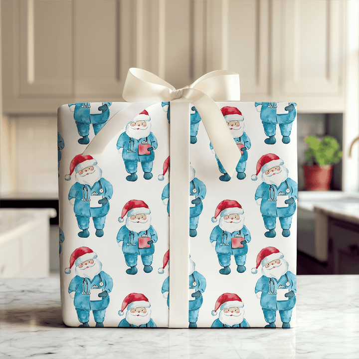 St. Nick's Quick Fix - Wrapping Paper - Aspen & Arlo
