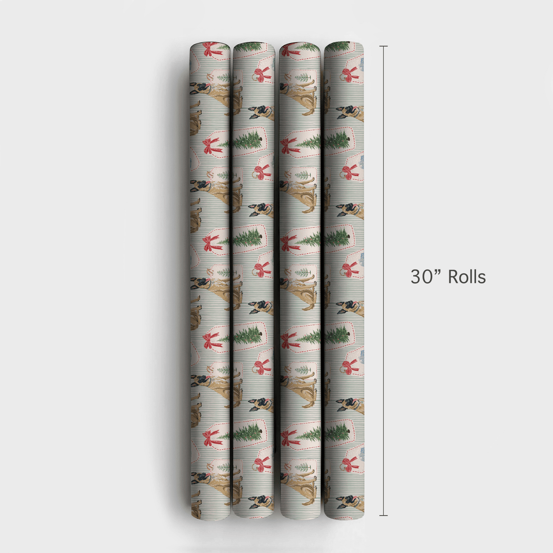 Malinois Christmas Tags - Wrapping Paper - Aspen & Arlo