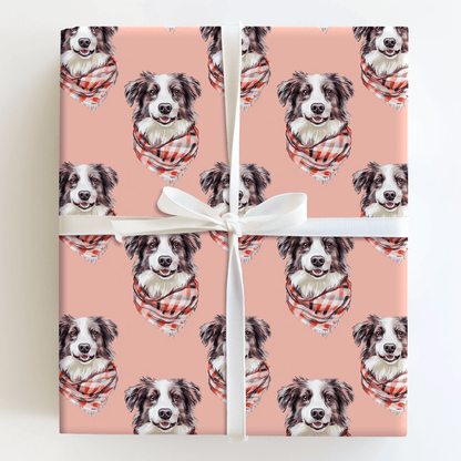 Bundle Up with the Australian Shepherd - Wrapping Paper - Aspen & Arlo