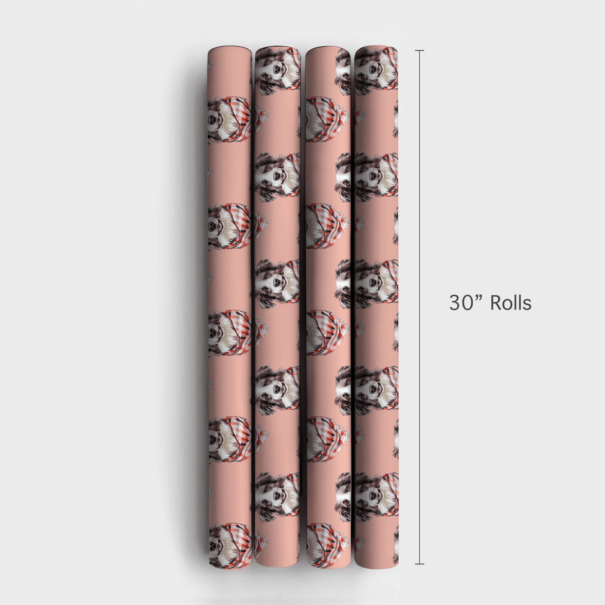 Bundle Up with the Australian Shepherd - Wrapping Paper - Aspen & Arlo