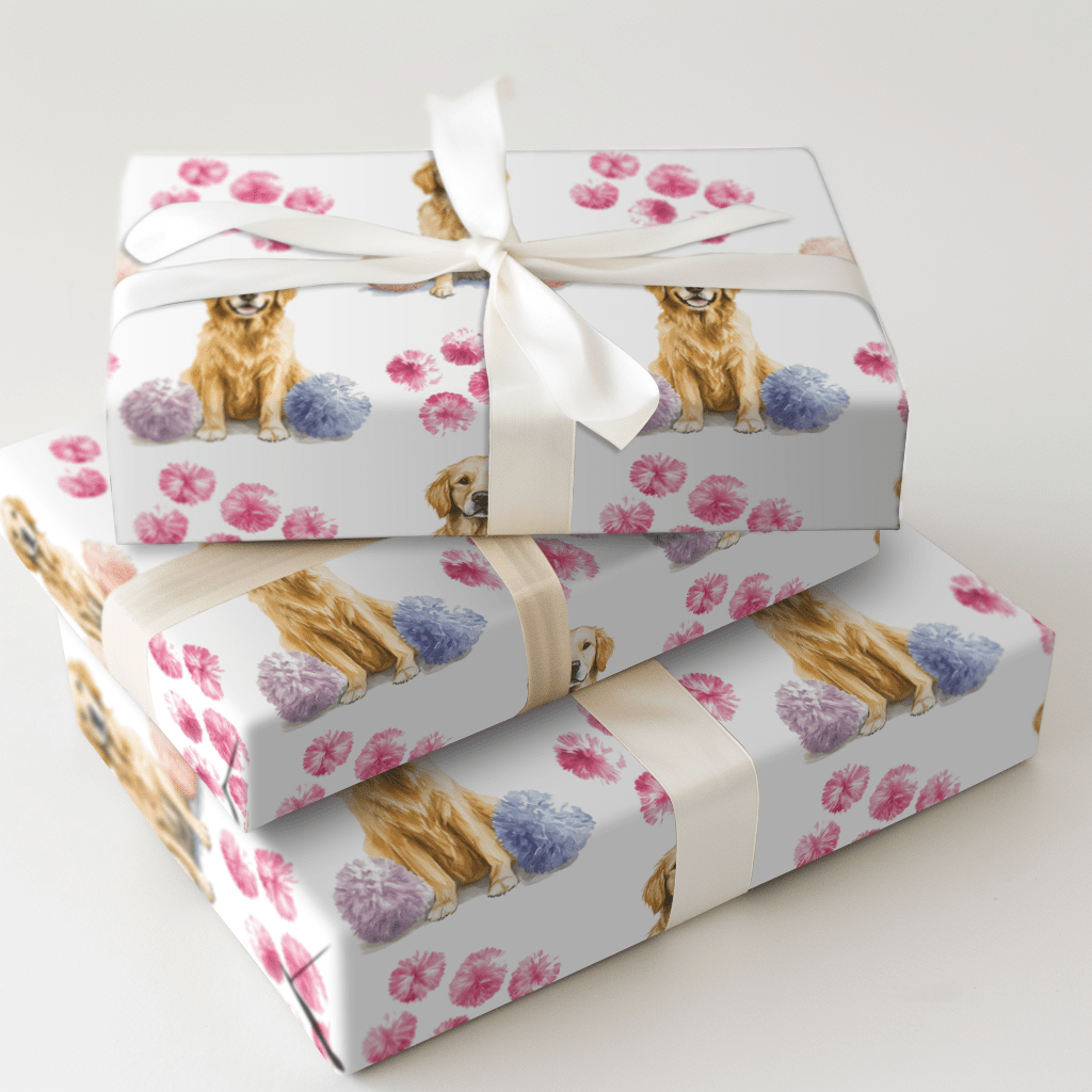 Golden Cheer - Wrapping Paper - Aspen & Arlo
