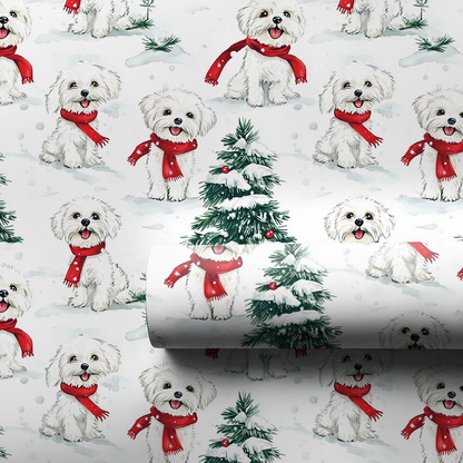 Snow Day for Maltese - 1 Roll