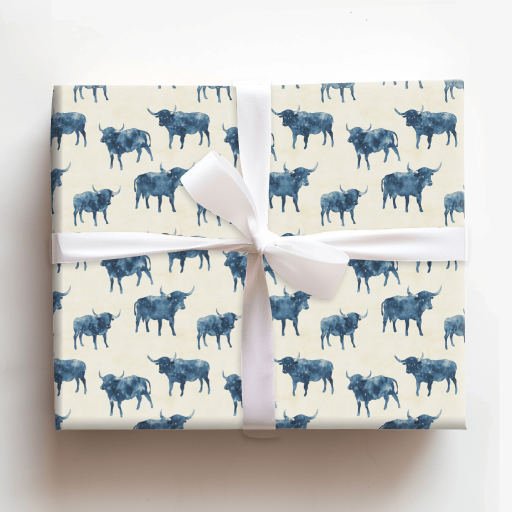 Thunder in Blues - Wrapping Paper - Aspen & Arlo