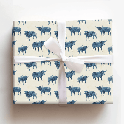 Thunder in Blues - Wrapping Paper - Aspen & Arlo