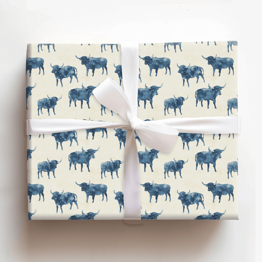 Thunder in Blues - Wrapping Paper - Aspen & Arlo