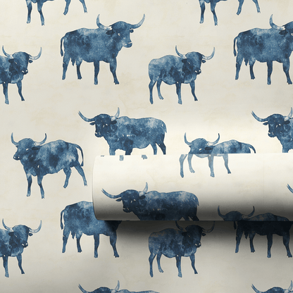 Thunder in Blues - Wrapping Paper - Aspen & Arlo
