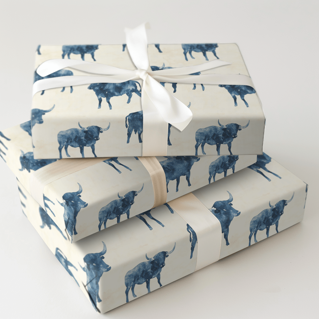 Thunder in Blues - Wrapping Paper - Aspen & Arlo